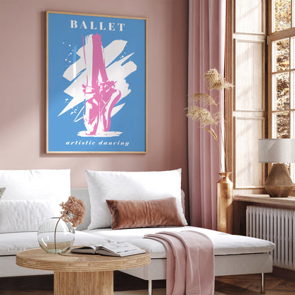 Blue Ballet Dance Poster