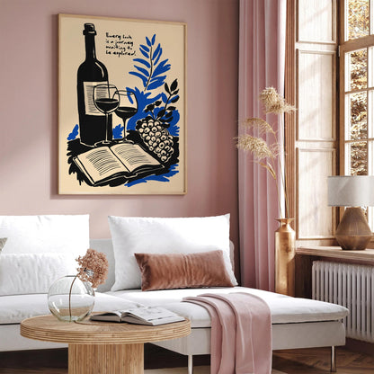 Every Book is a Journey Quote Print – Literary Wall Art