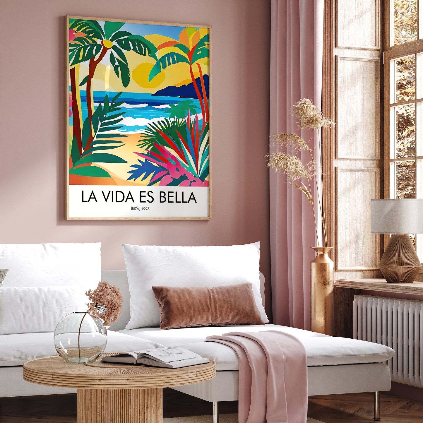 La Vida Es Bella Honeymoon Gift Art Print