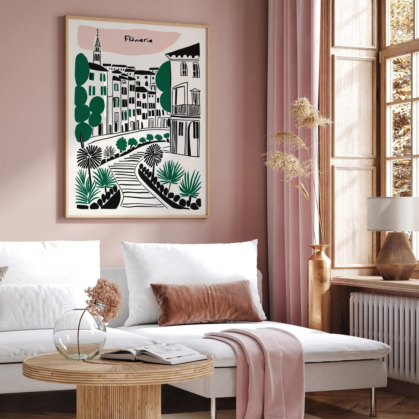 Flânerie Travel Poster Wall Art