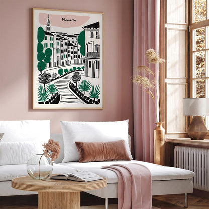 Flânerie Travel Poster Wall Art