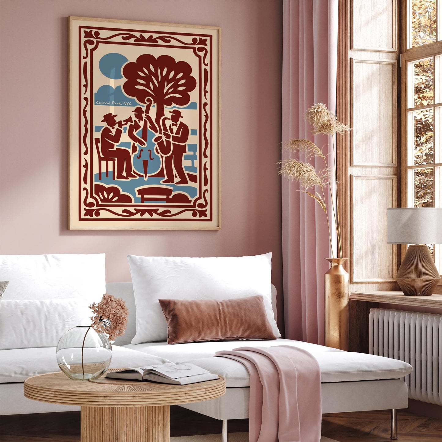 NYC Art, Jazz Print, Music Decor