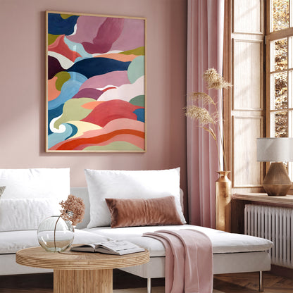 Abstract Shapes Colorful Wall Art