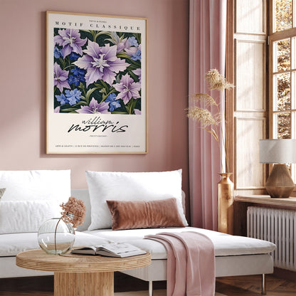 Victorian Blooms: William Morris Botanical Poster