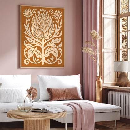 Artichoke Poster - Farmhouse Kitchen Wall Art