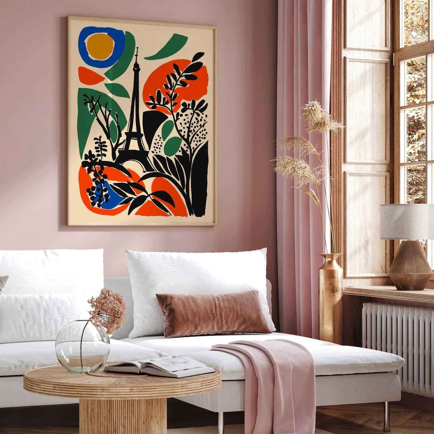 Retro Abstract Paris Travel Poster