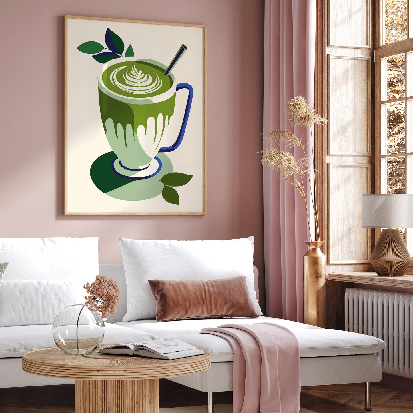 Matcha Drink Green Kitchen Poster