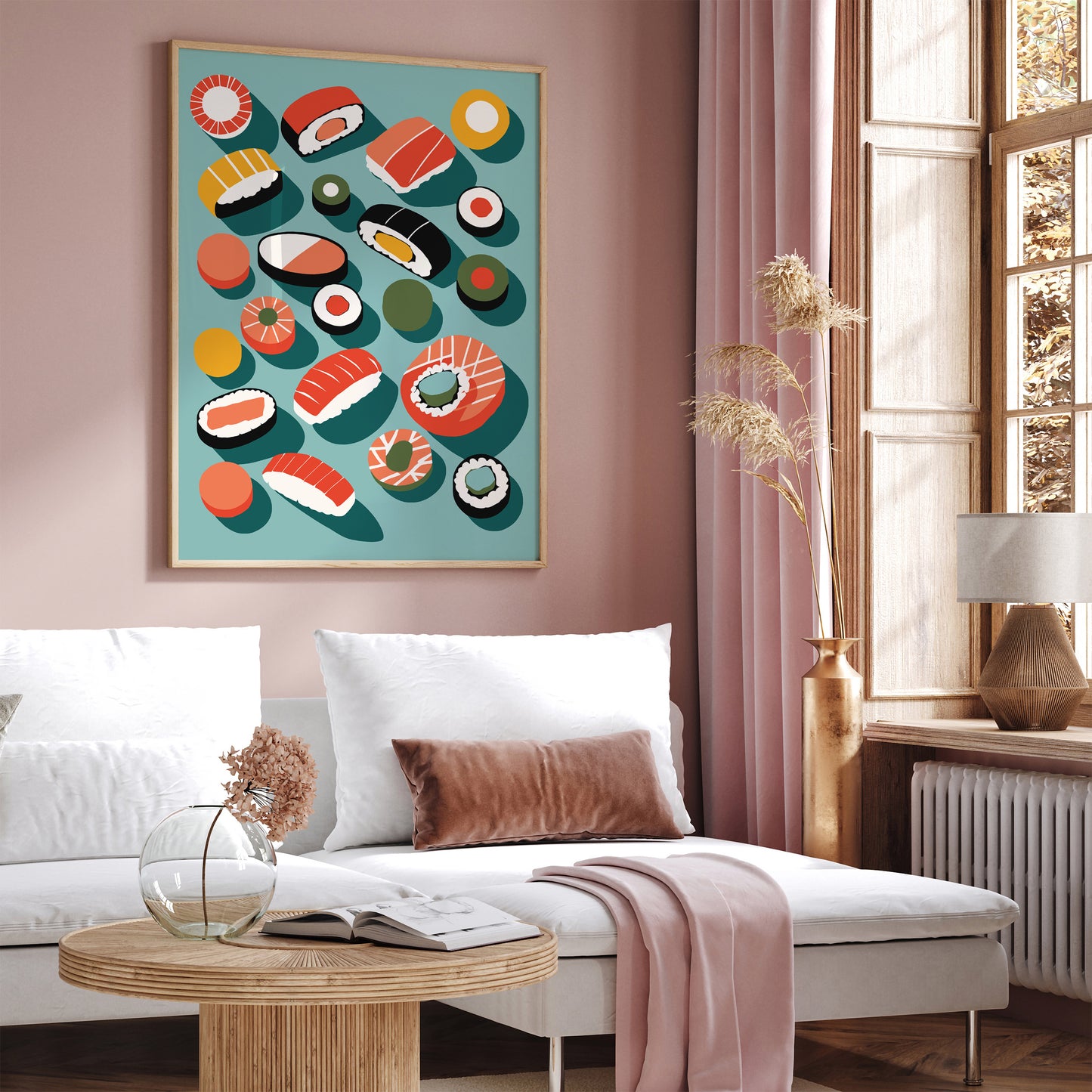 Colorful Sushi Kitchen Art Print