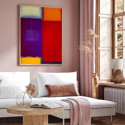 Contemporary Colorblocks Giclee Wall Art Print