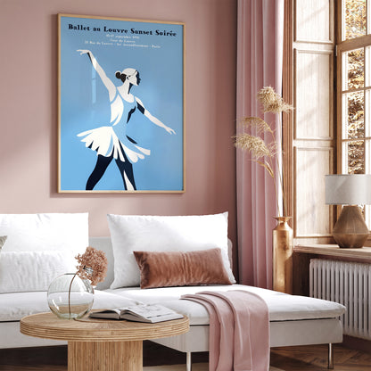 Paris 1993 Vintage Ballerina Wall Art Poster