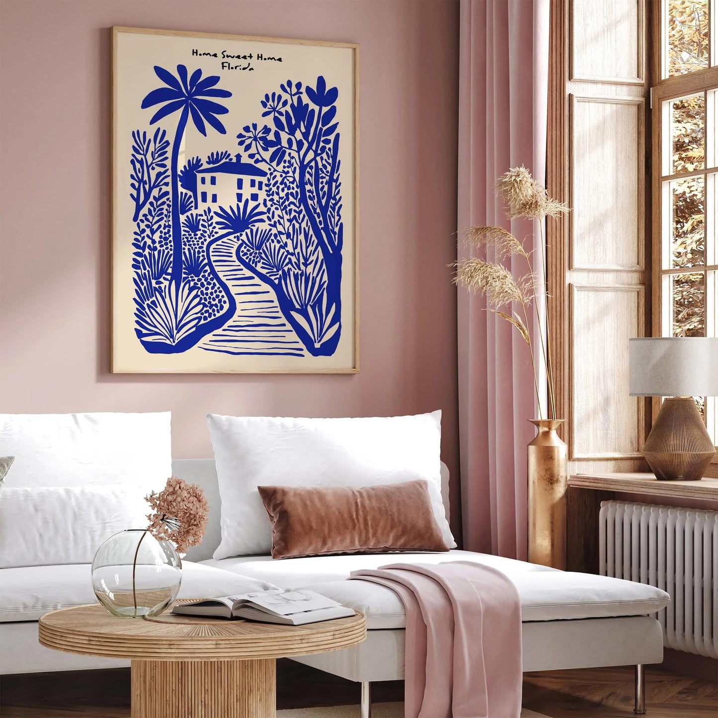 Home Sweet Home Florida Poster – Blue Wall Art