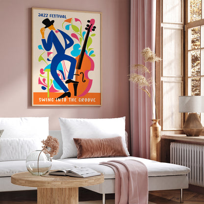 Jazz Festival Colorful Music Poster