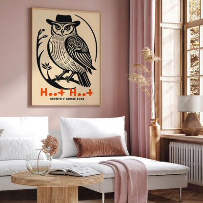 Hoot Hoot Country Music Club Poster