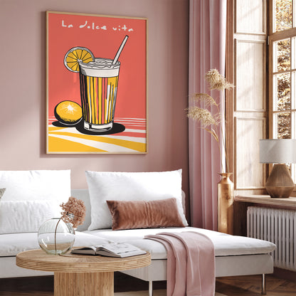 La Dolce Vita, Italian Spritz Summer Art Print