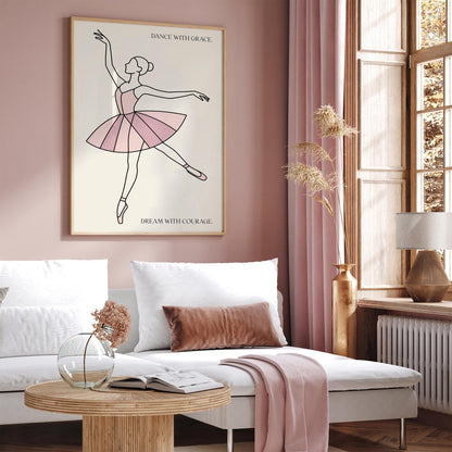 Ballet Wall Art - Inspirational Dance Quote Poster
