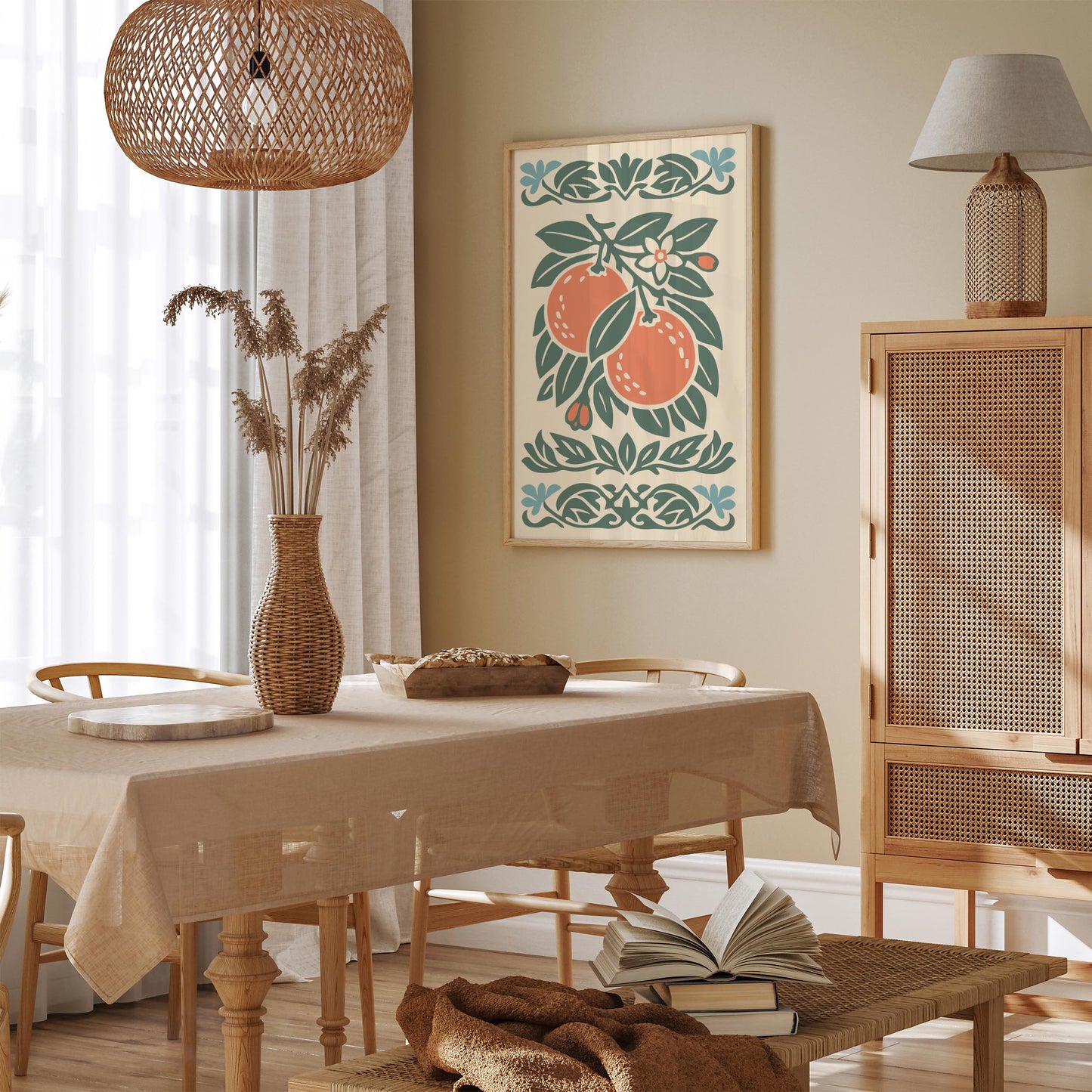 Orange Poster – Retro Kitchen Wall Art