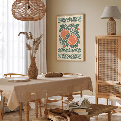 Orange Poster – Retro Kitchen Wall Art