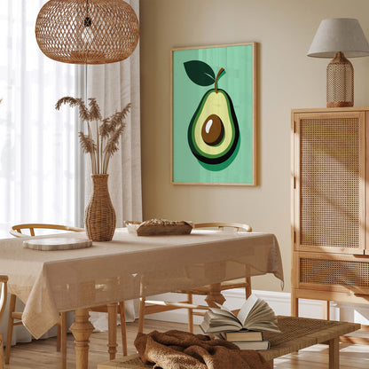 Avocado Minimalist Kitchen Wall Art