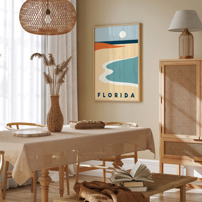 Florida Modern Minimalist Travel Art Print