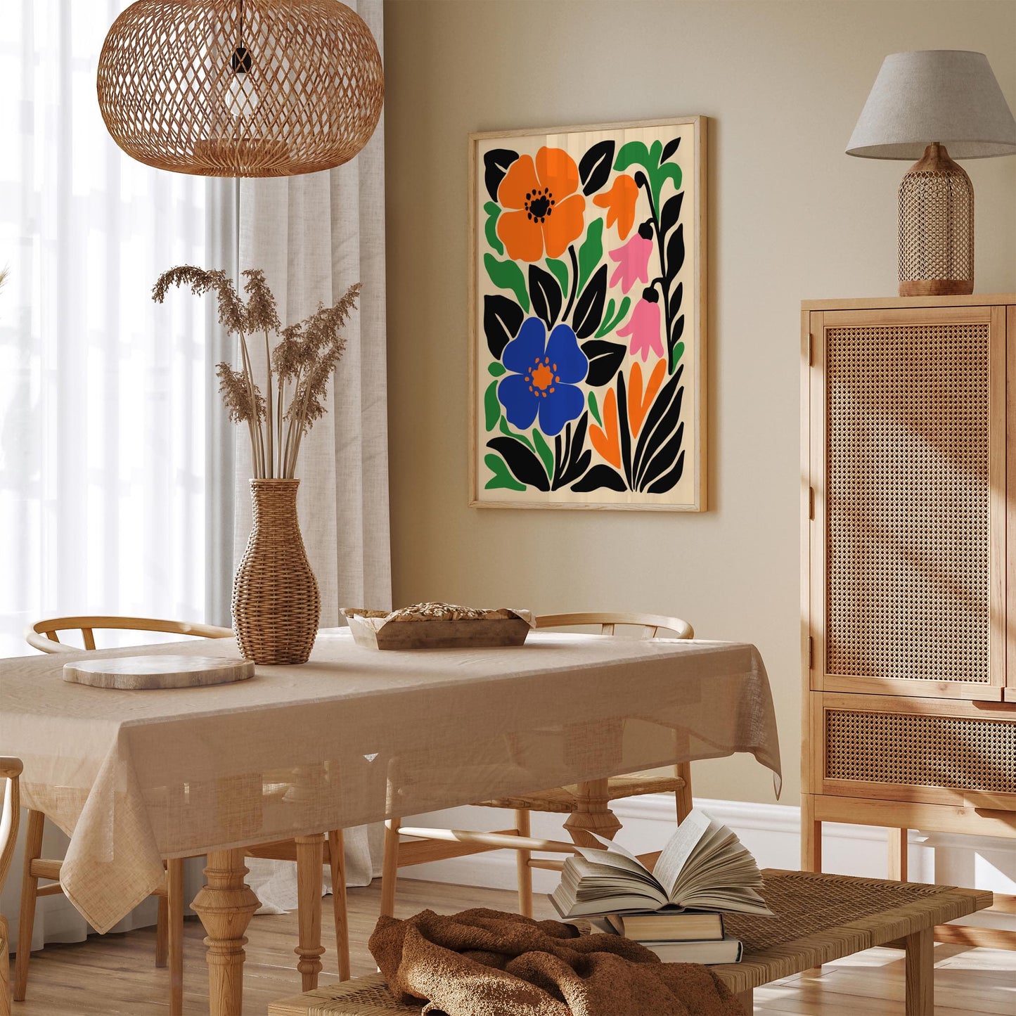 Bold Floral Art Print Poster
