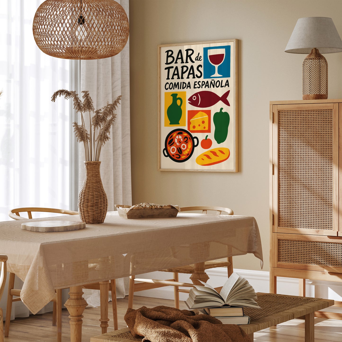 Spanish Tapas Poster – Bar & Kitchen Wall Art