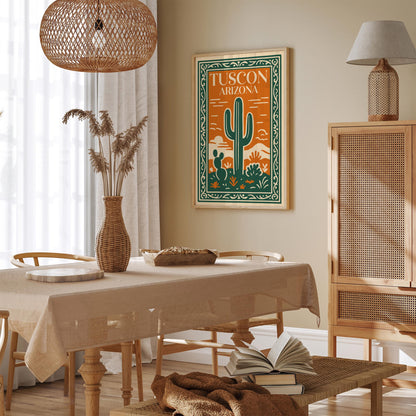 Tucson Arizona Cactus Poster