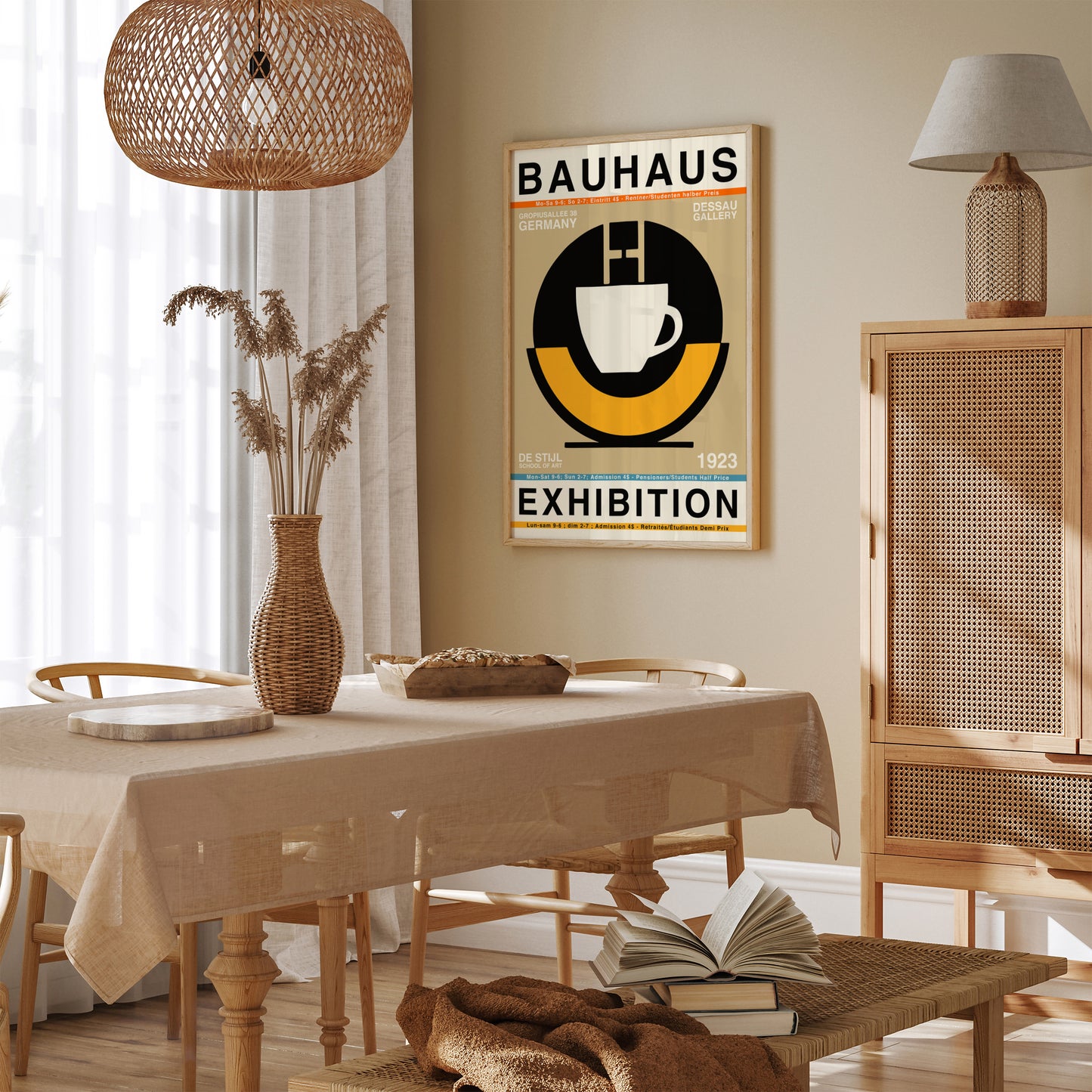 Bauhaus Exhibition Retro Poster