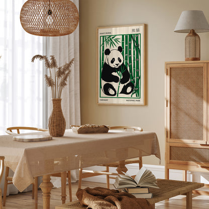 China's Giant Panda National Park Poster