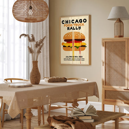 Chicago Food Truck Poster Reproduction