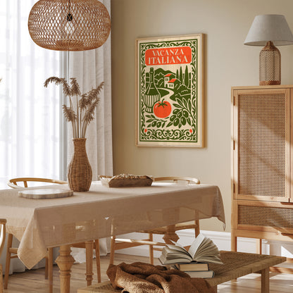 Italian Travel Poster – Vintage Rococo Wall Art
