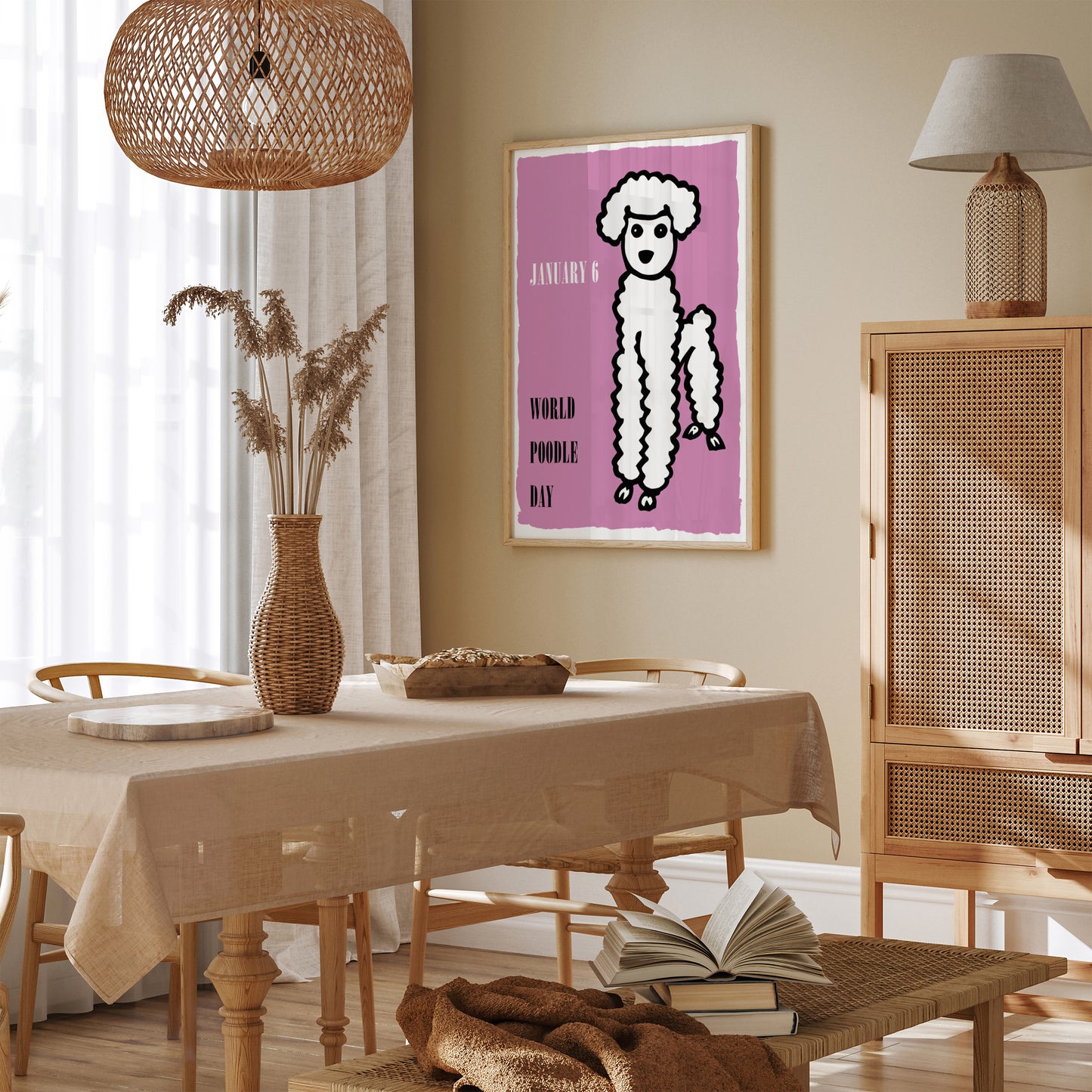 World Poodle Day Quirky Wall Art Print