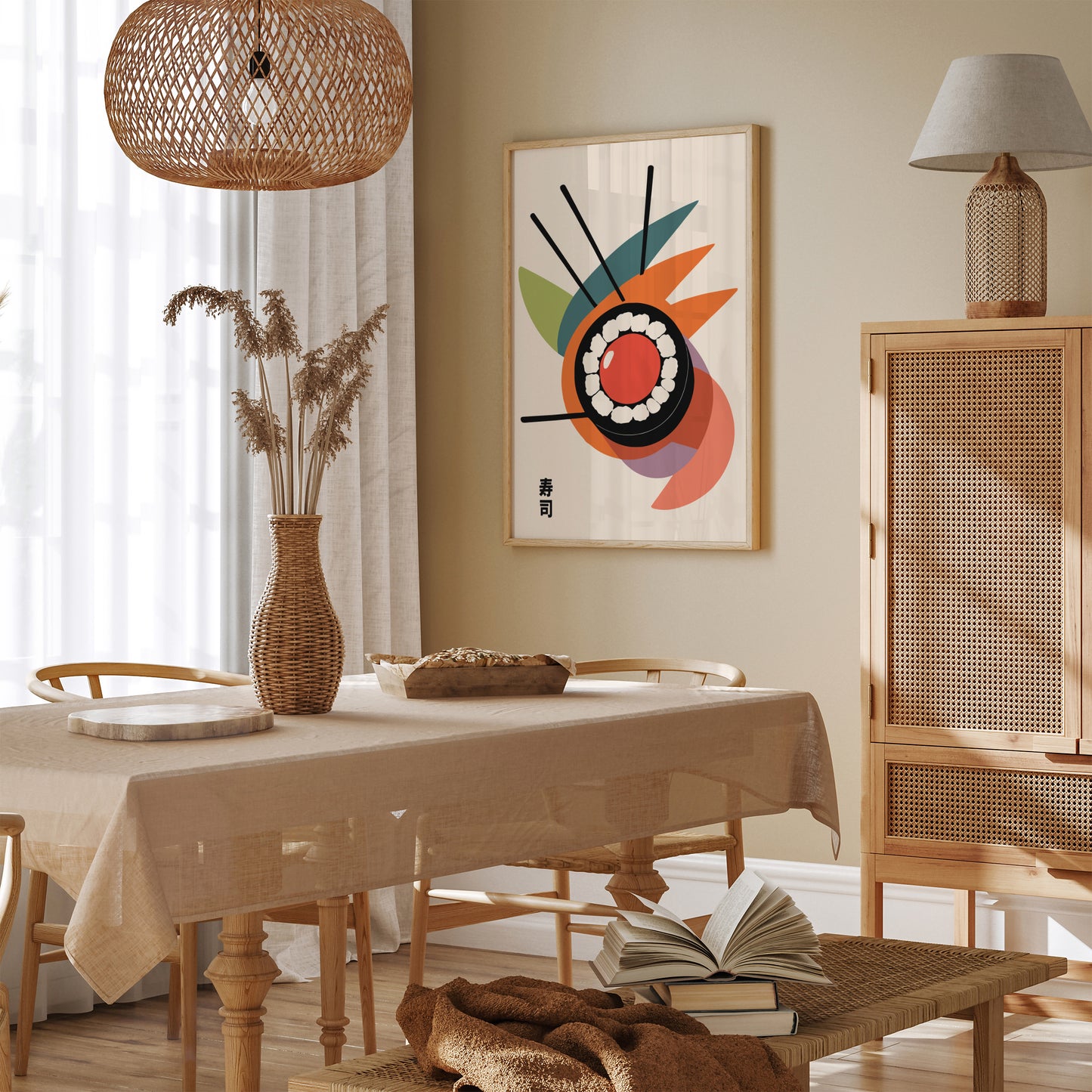 Minimalist Japanese Sushi Poster