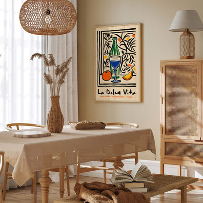 La Dolce Vita Limoncello Poster – Italian Kitchen Wall Art Print