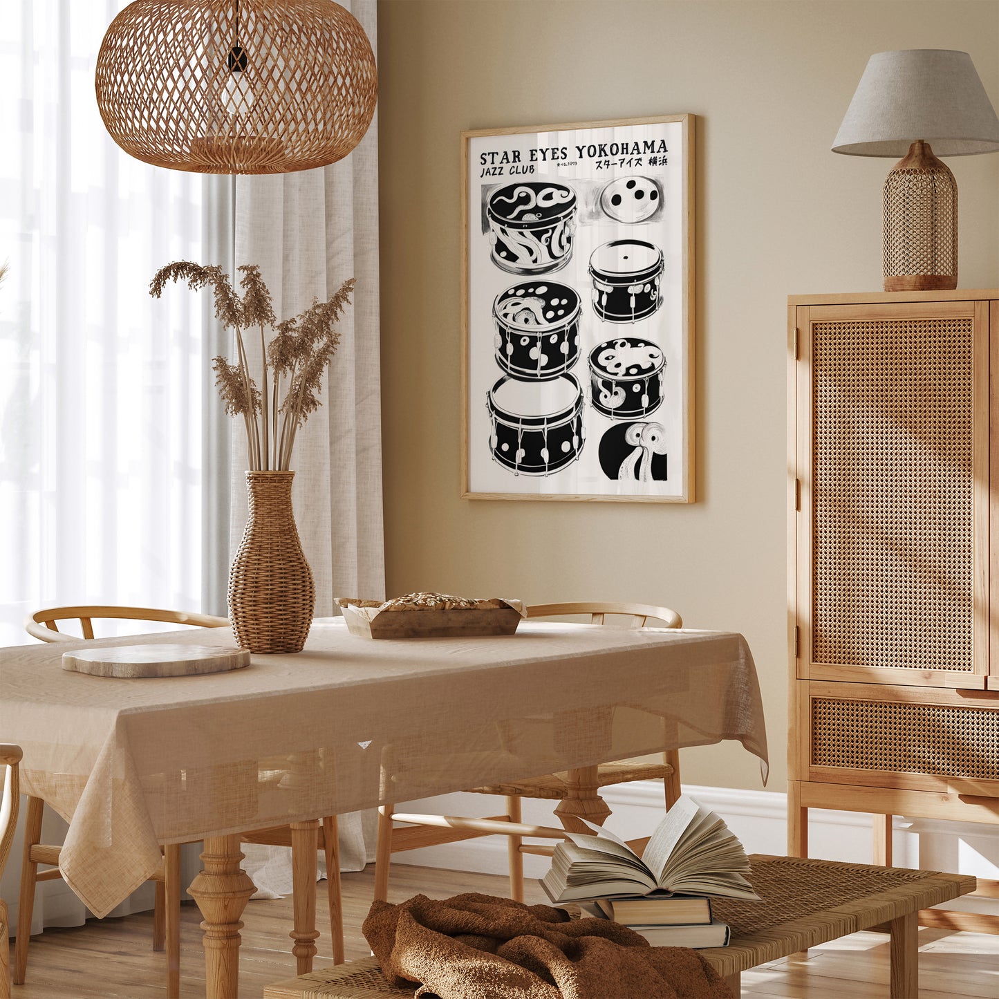 Star Eyes Yokohama Jazz Club Japanese Poster