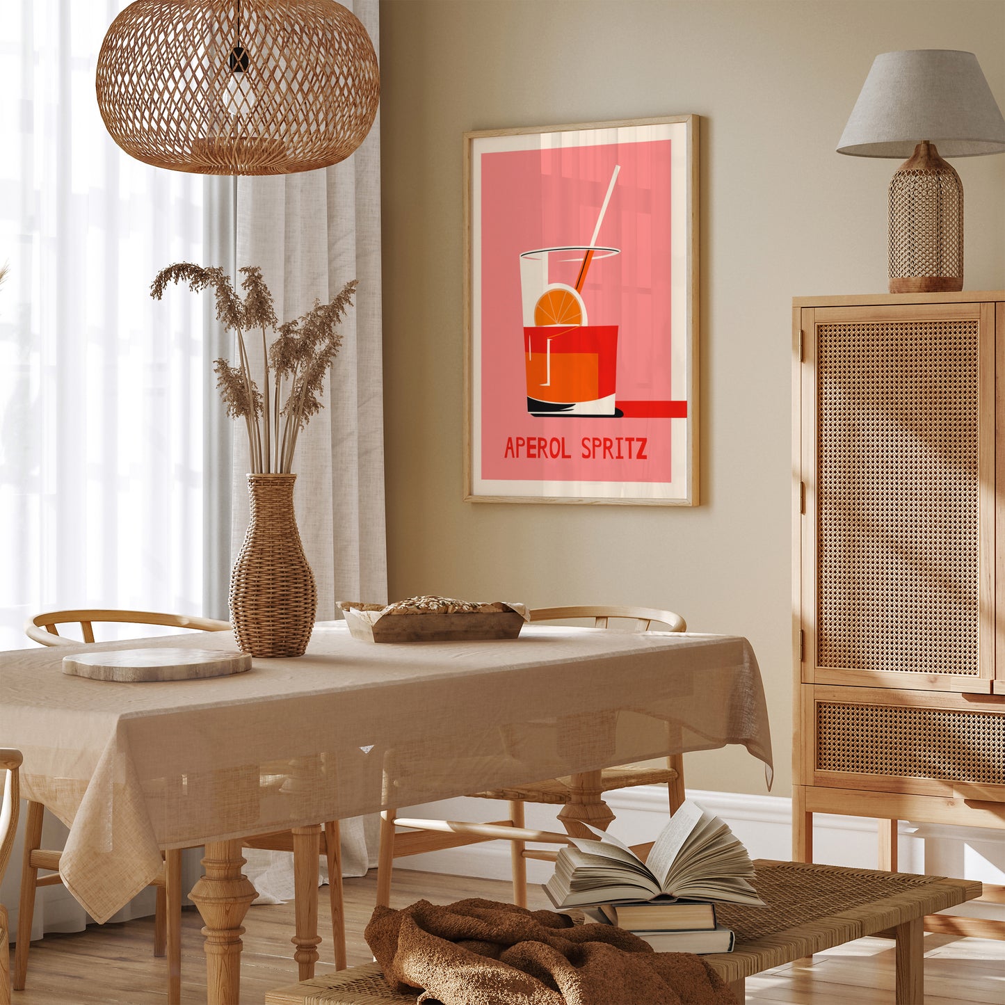 Aperol Spritz Pink Poster