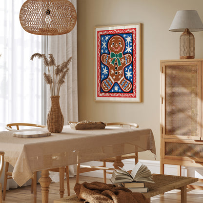 Gingerbread Man Kids Poster – Funny Wall Art