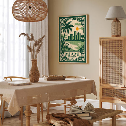Miami Florida Travel Poster
