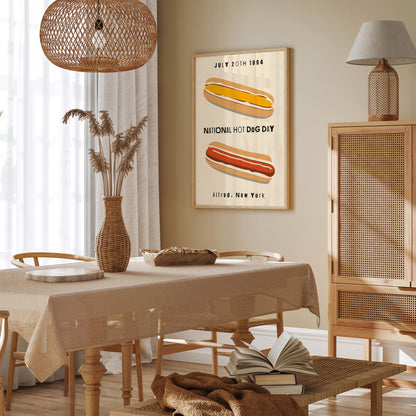 National Hot-Dog Day Poster