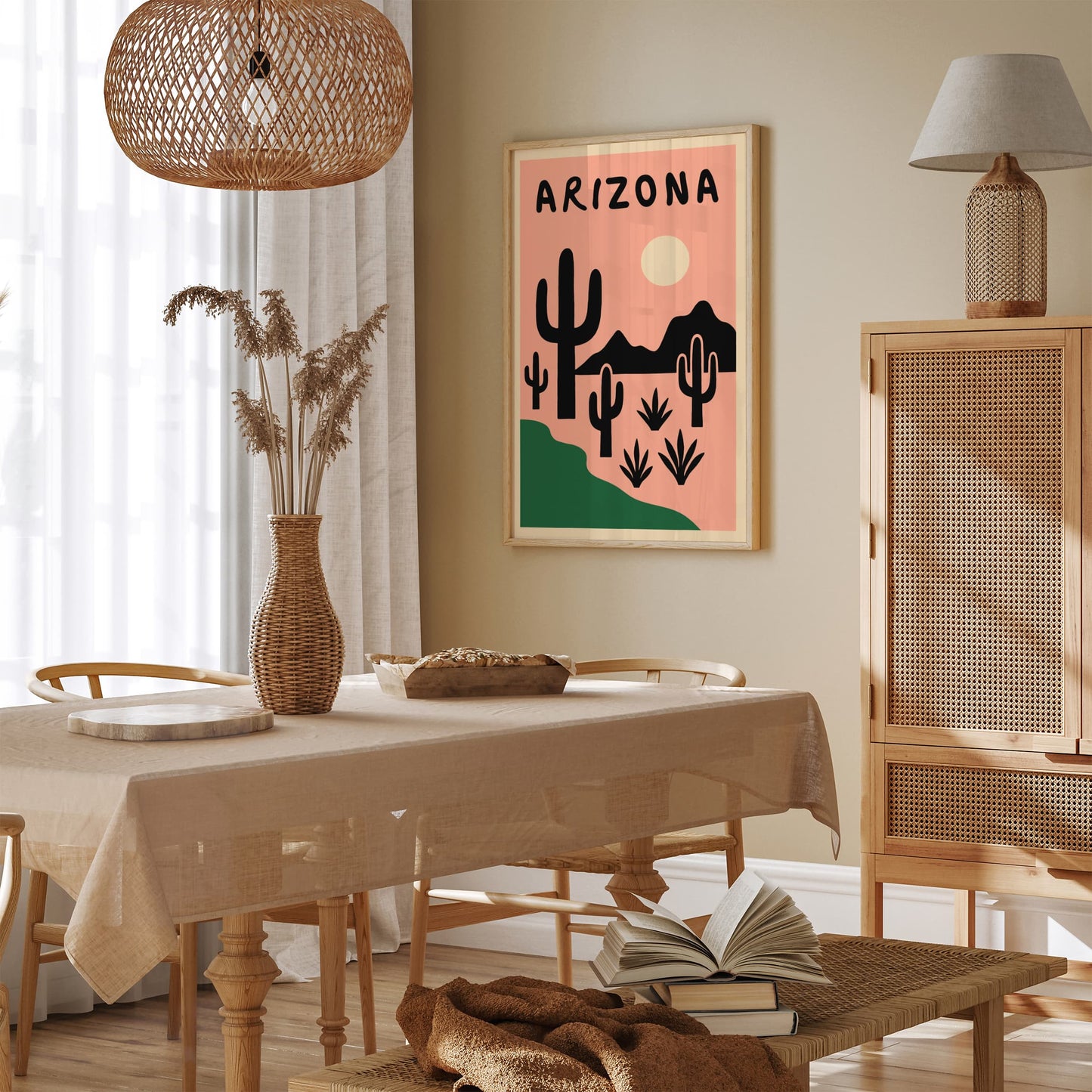 Arizona Mid Century Modern Travel Poster