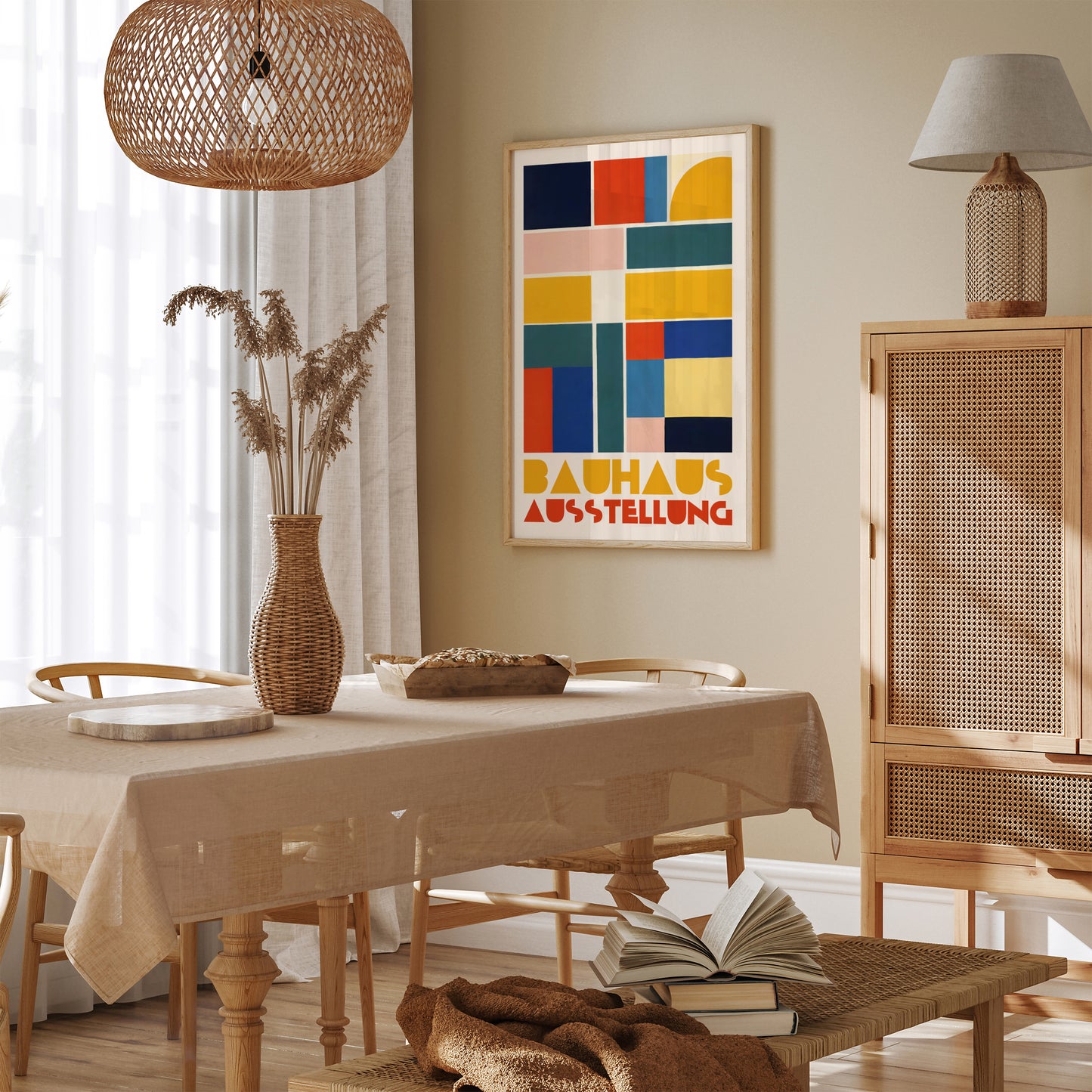 Colorful Geometric Bauhaus Poster