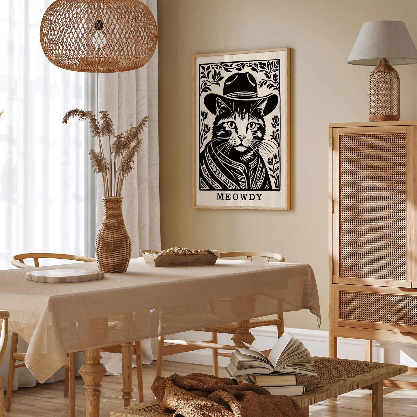 Cat Cowboy Meowdy Poster