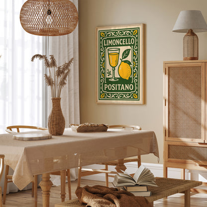 Limoncello Positano Poster – Italian Travel Wall Art