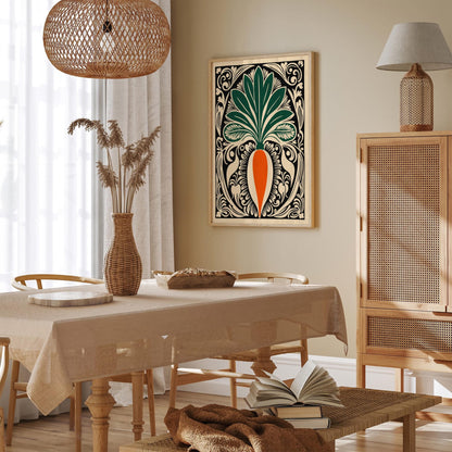 Rococo Carrot Victorian Kitchen Wall Art Decor