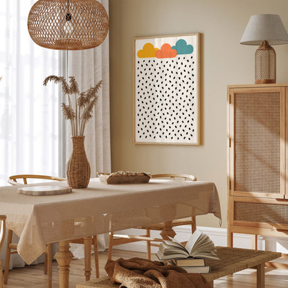 Abstract Rainy Day - Modern Wall Art Print