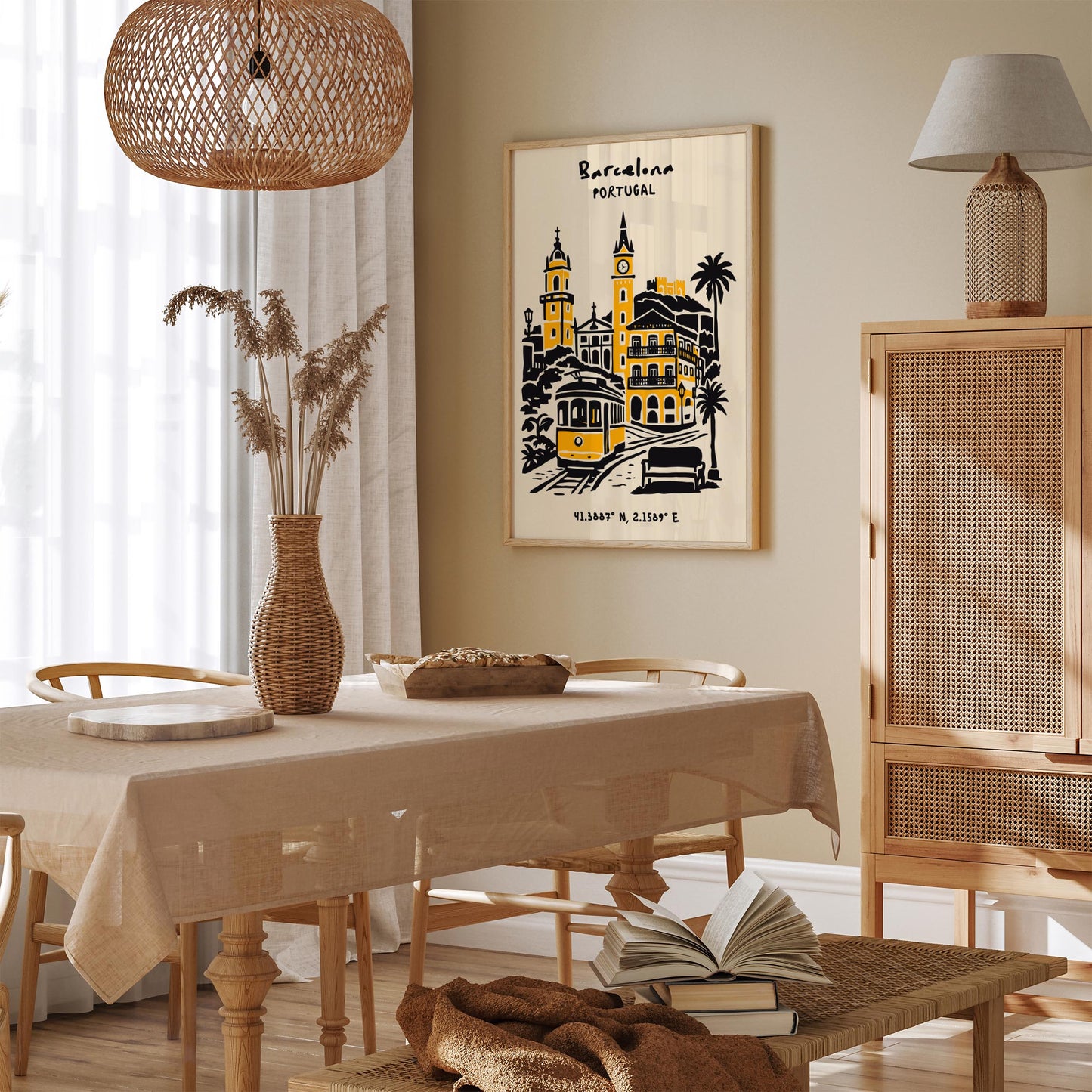 Barcelona Spain Poster 2026 – Travel Wall Art Print
