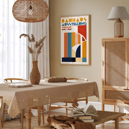 Retro Colorful Bauhaus Poster