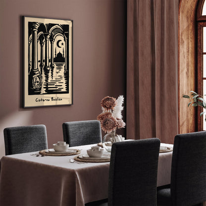 Istanbul Cistern Print - Turkey Travel Poster