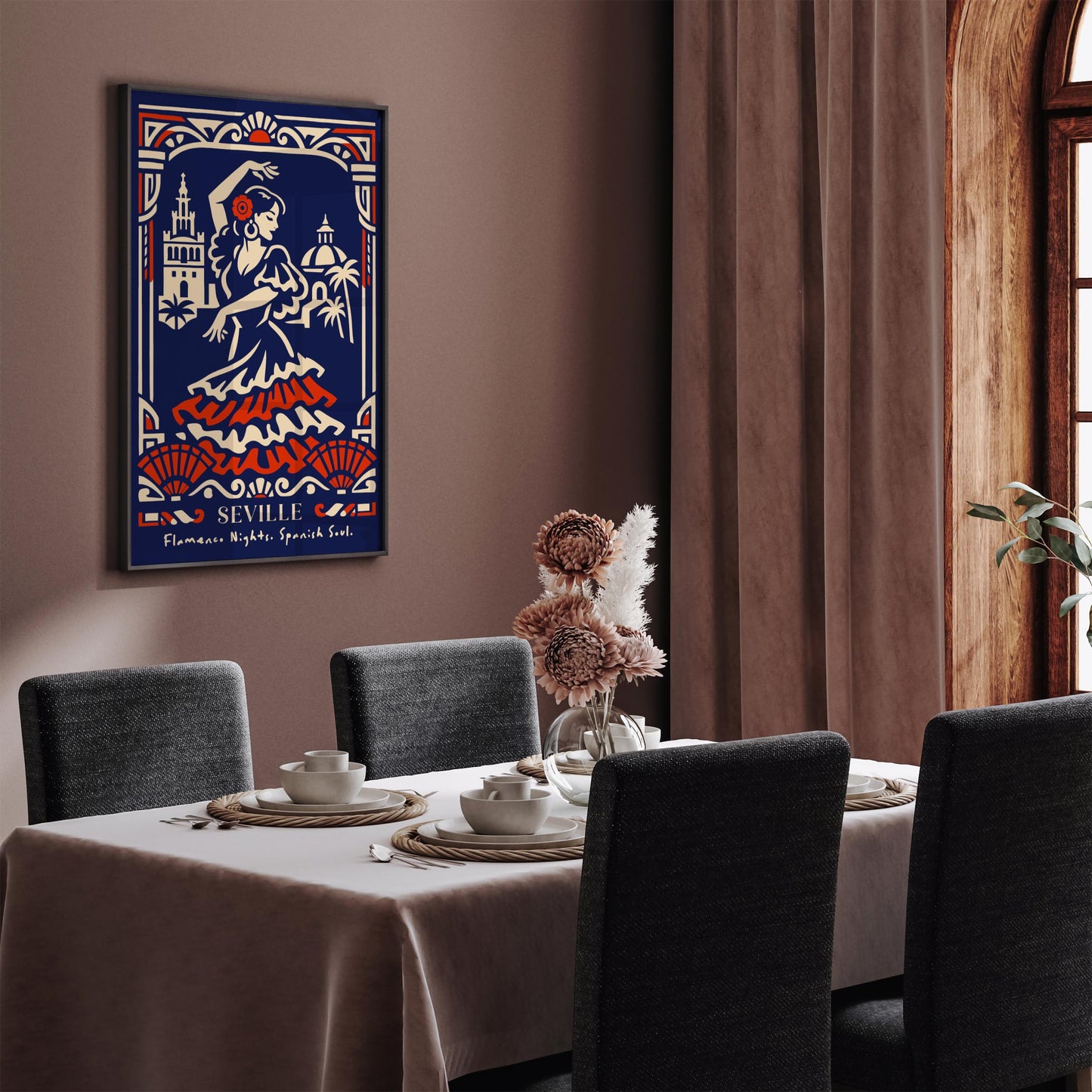 Flamenco Dancer Seville Poster – Spanish Wall Art