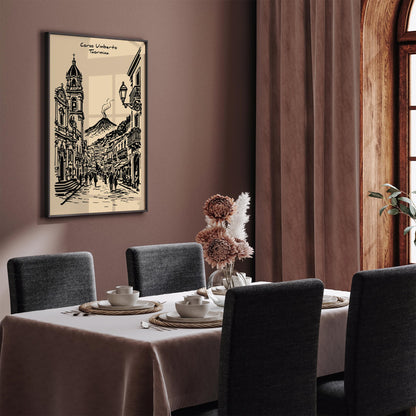 Corso Umberto Taormina Sicily Poster