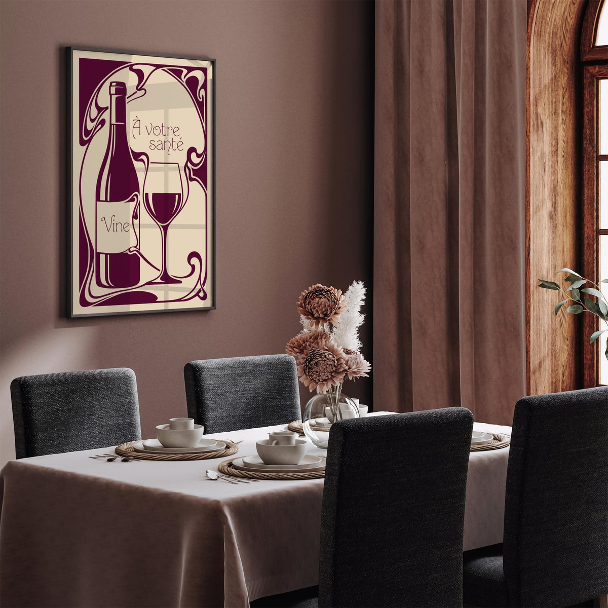 French Wine Kitchen Poster